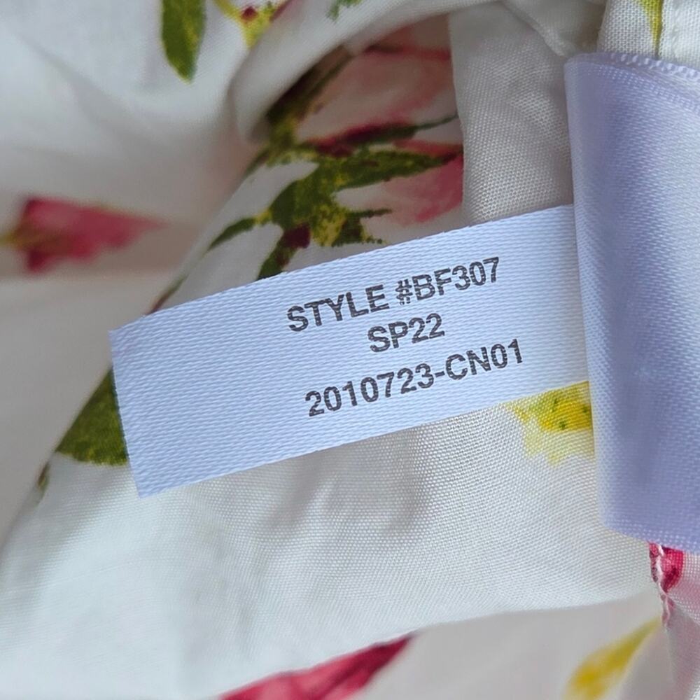 J. Crew Smocked cotton poplin sleep dress in rosebud floral Medium - Picture 7 of 7